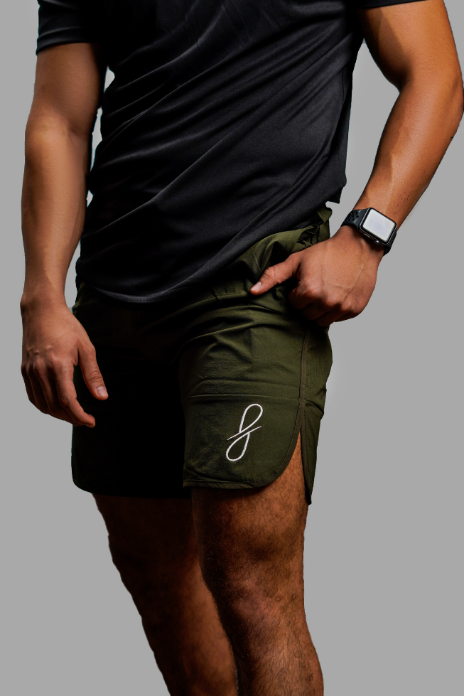 Athlete Army Green Shorts