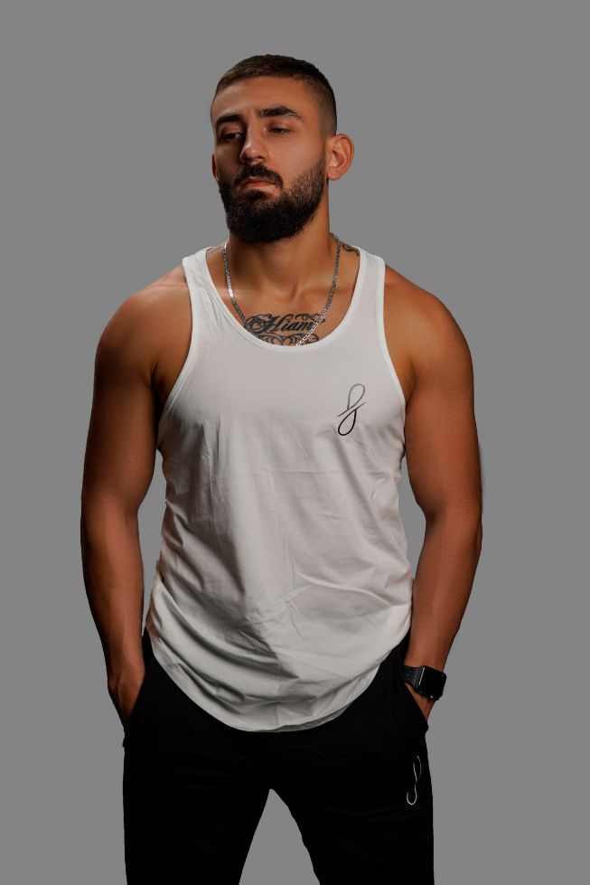 Athelte White Tank-Top
