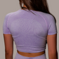 Aesthetic Purple Crop Tee