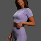 Aesthetic Purple Crop Tee