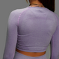Aesthetic Purple long Crop Top