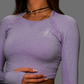 Aesthetic Purple long Crop Top