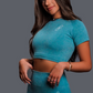 Modish Green Cropped Tee