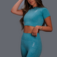 Modish Green Cropped Tee